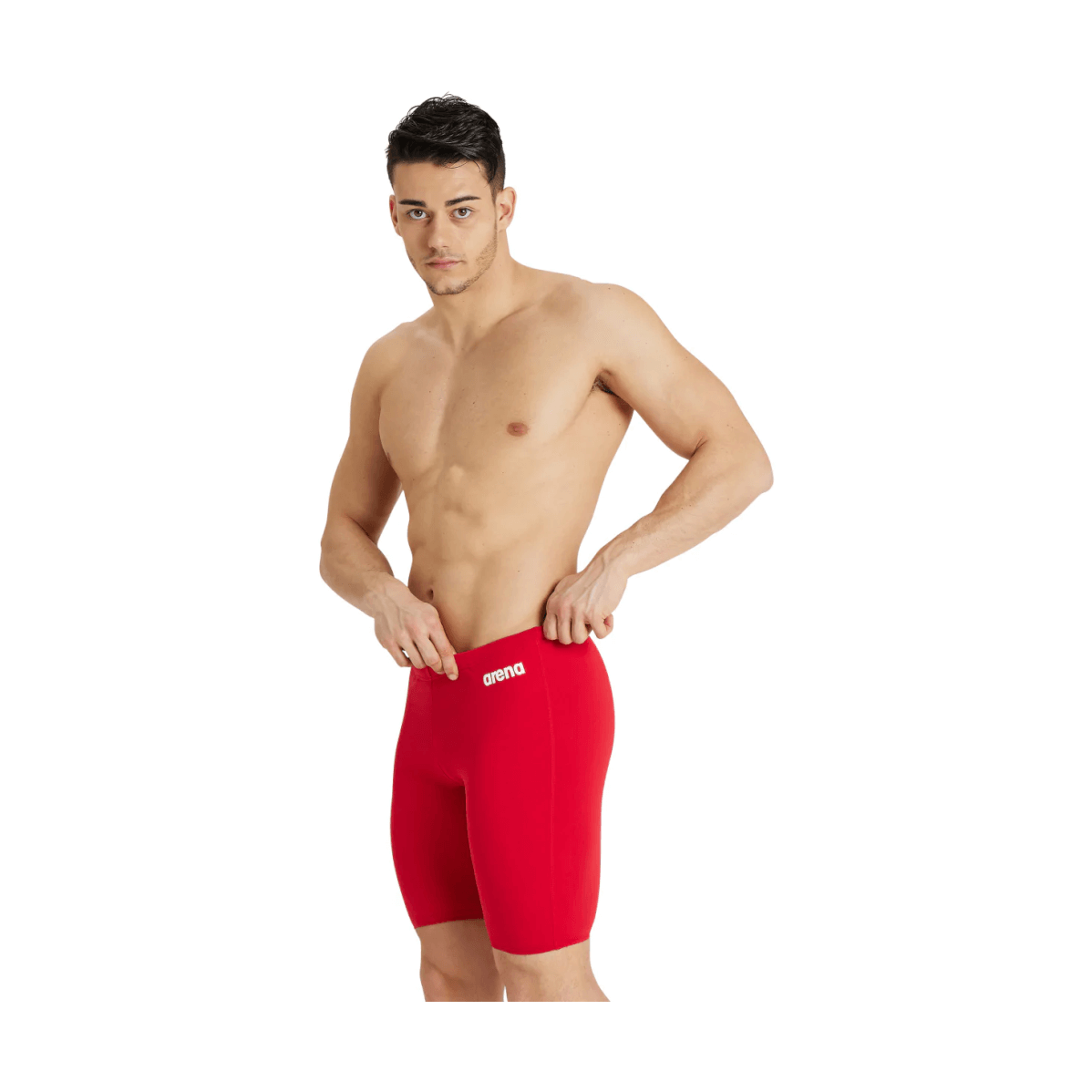 Team Swim Jammer Solid-450-Rouge/Blanc-1