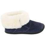 La Bottine Souriante Coupe Haute Suede-Marine-1