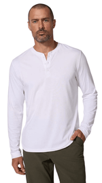 Pima Cotton Henley-White-1