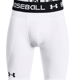 UA Utility Short Glissade JR + Coquille-100-Blanc/Noir-1