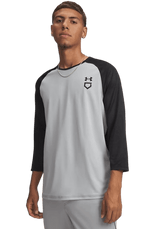 Utility Baseball Undershirt-Gris/Noir-1