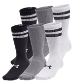 Essential 6PK Crew-101-White/White/BLK-1
