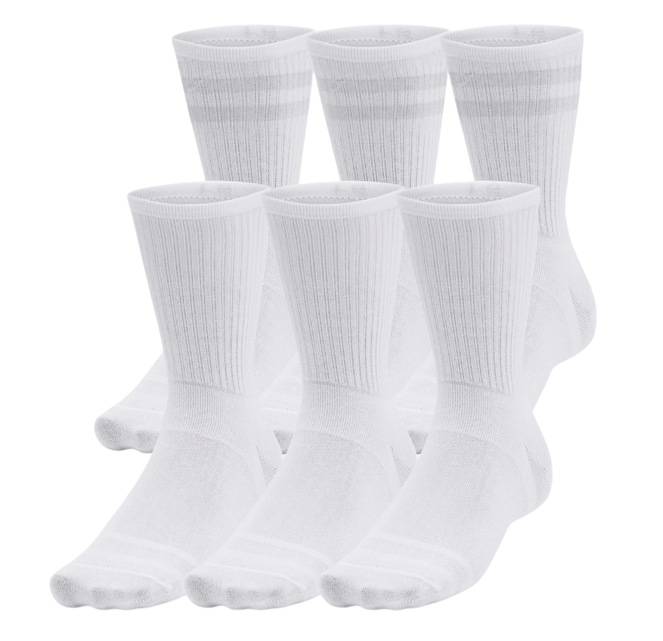 Essential 6PK Crew-100-WHT/WHT/Halo GRA-1