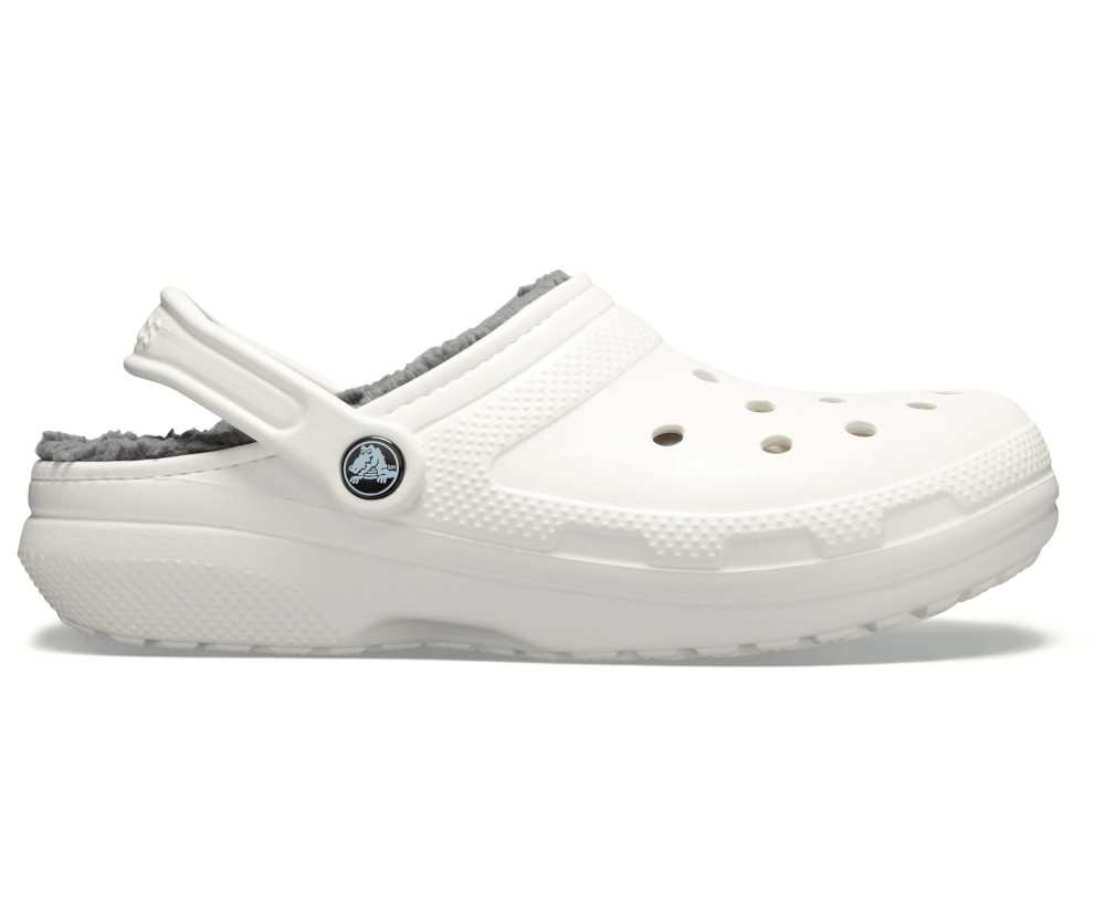 Classic Lined Clog-10M-White/Grey-1