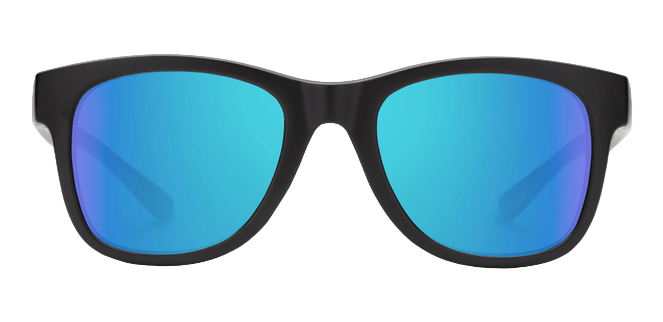 Leeway Matte Black Polarized Blue Mirror-2