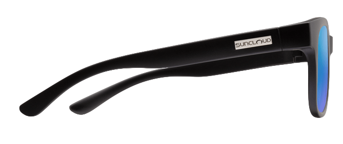 Leeway Matte Black Polarized Blue Mirror-3