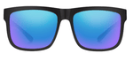 Quiver Matte Black Polarized Blue Mirror-5