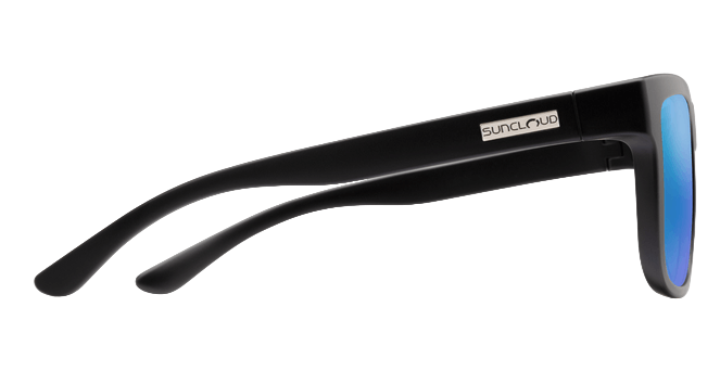 Quiver Matte Black Polarized Blue Mirror-6