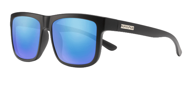 Quiver Matte Black Polarized Blue Mirror-4