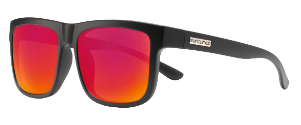 Quiver Matte Black Polarized RED Mirror-1