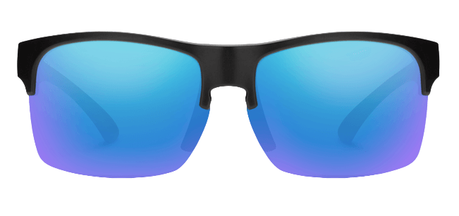 Rambler Lite Matte Black Polarized Blue-2