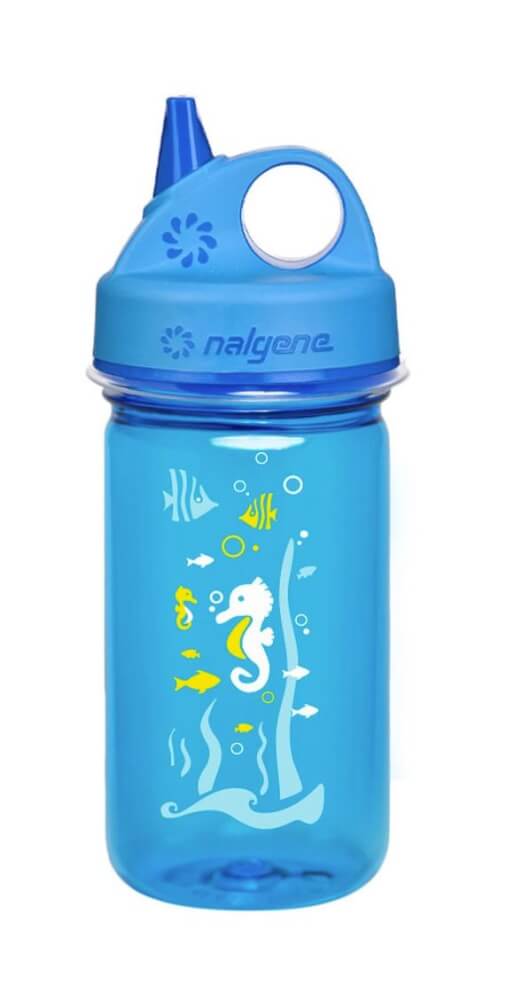 Grip-N-Gulp Sustain 12 OZ-Blue With Seahorse-1