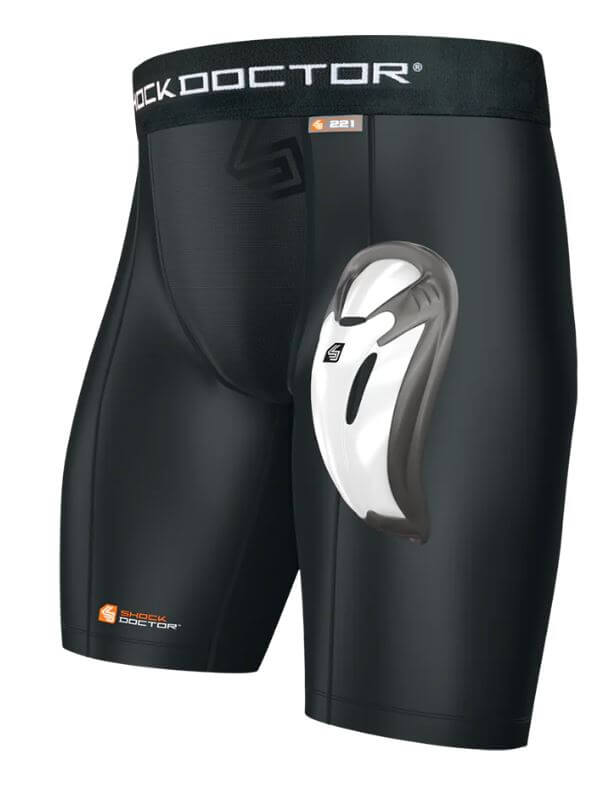Short Compression SR Avec Coquille-Noir-1