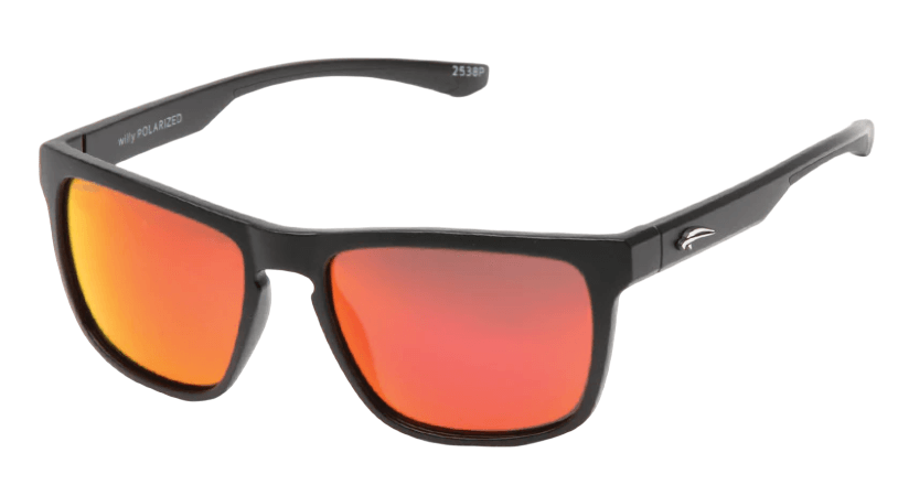 Willy-Matte Black/RED Revo-1