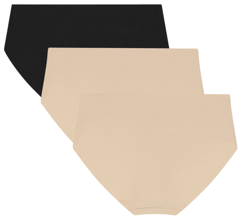 Pure Stretch NO Show Hipster-Solid 3PK-30