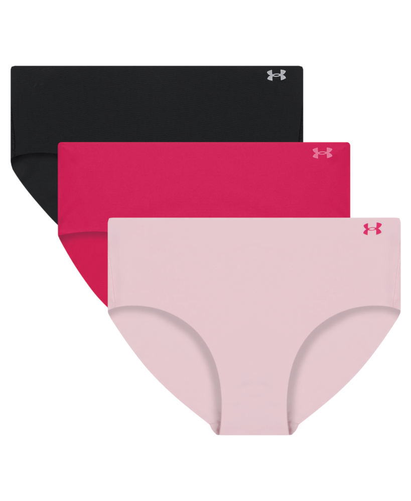 Pure Stretch NO Show Hipster-Solid 3PK-650-Shaded Fuchsia-1