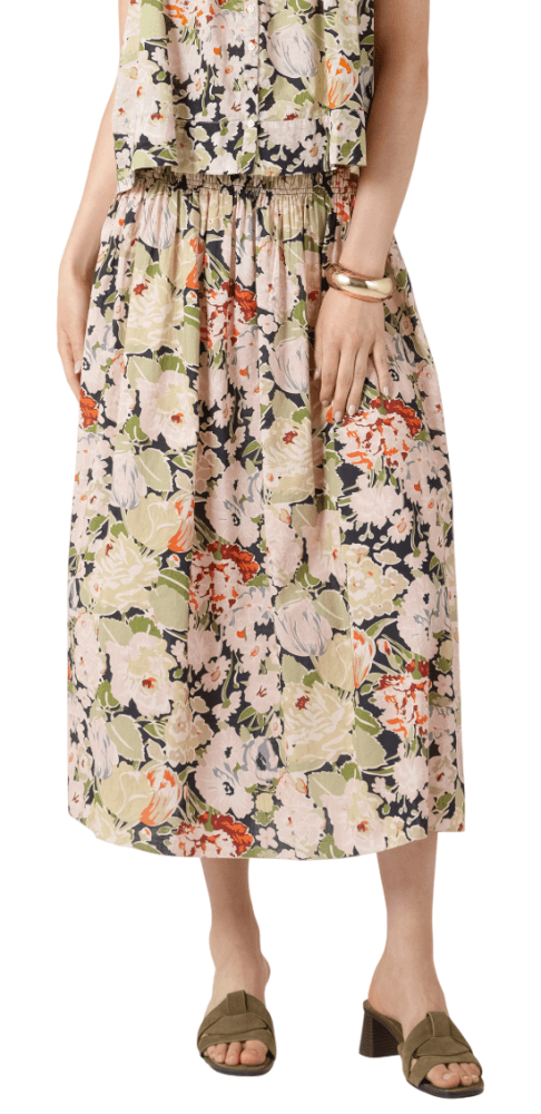 Smocked Waist Midi-5