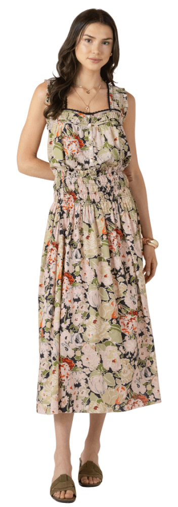 Smocked Waist Midi-3