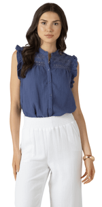 Lace Insert Button Front-4