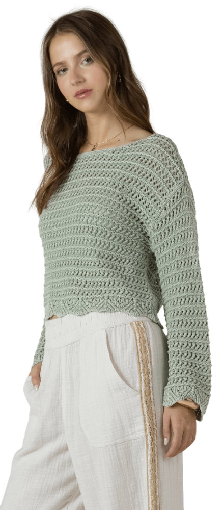 Scalloped HEM Open Stitch-10