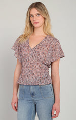 Women's Smoking Waist Top T-SHIRT