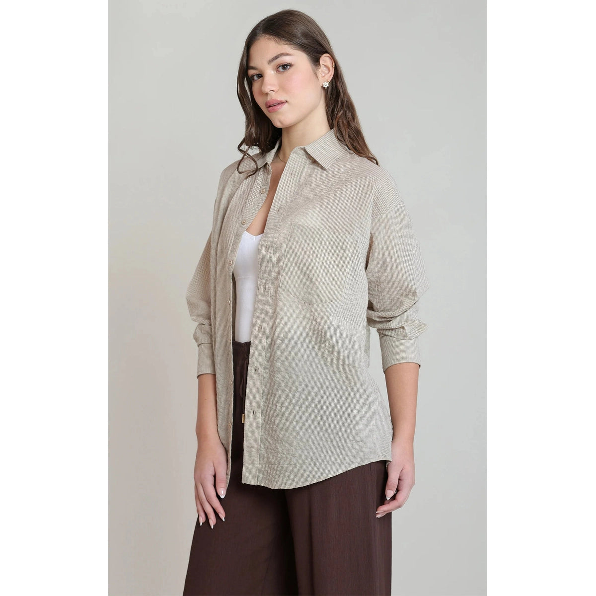 Oversized Textured Shirt-1
