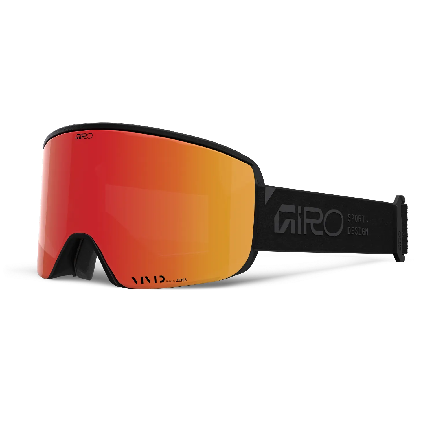 Adult Axis Black Stacked V Ember/INF Ski Goggles