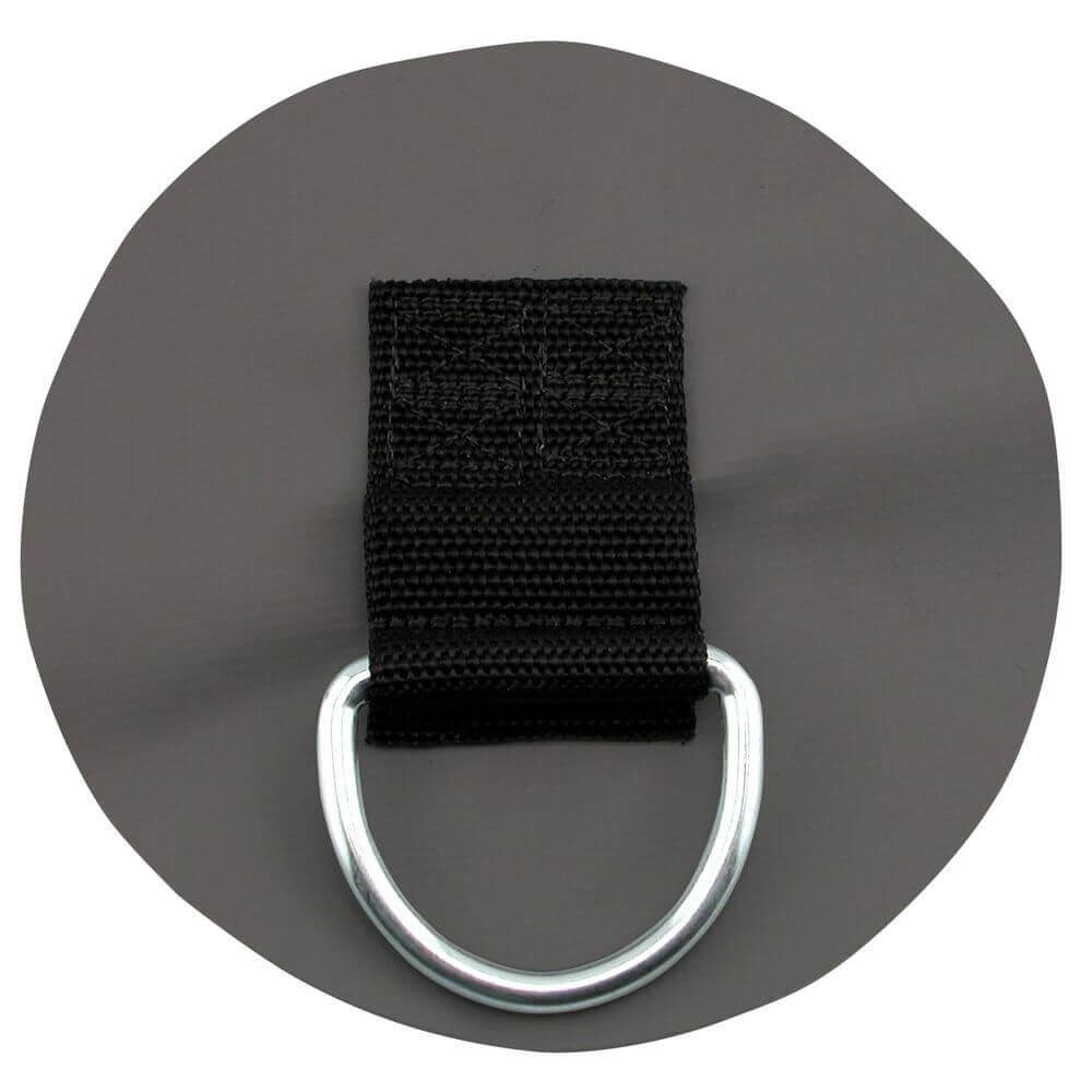 Canoe 2" D-Ring PVC Patch-Dark Gray-1