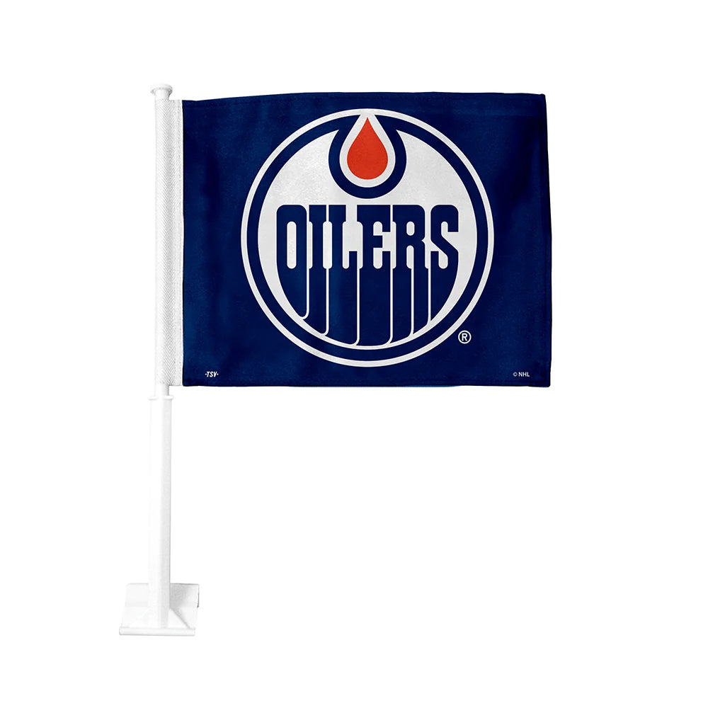 Drapeau d'Auto 2 Côtés Oilers-1