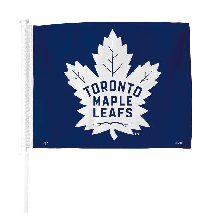 Drapeau d'Auto 2 Côtés Maple Leafs-1