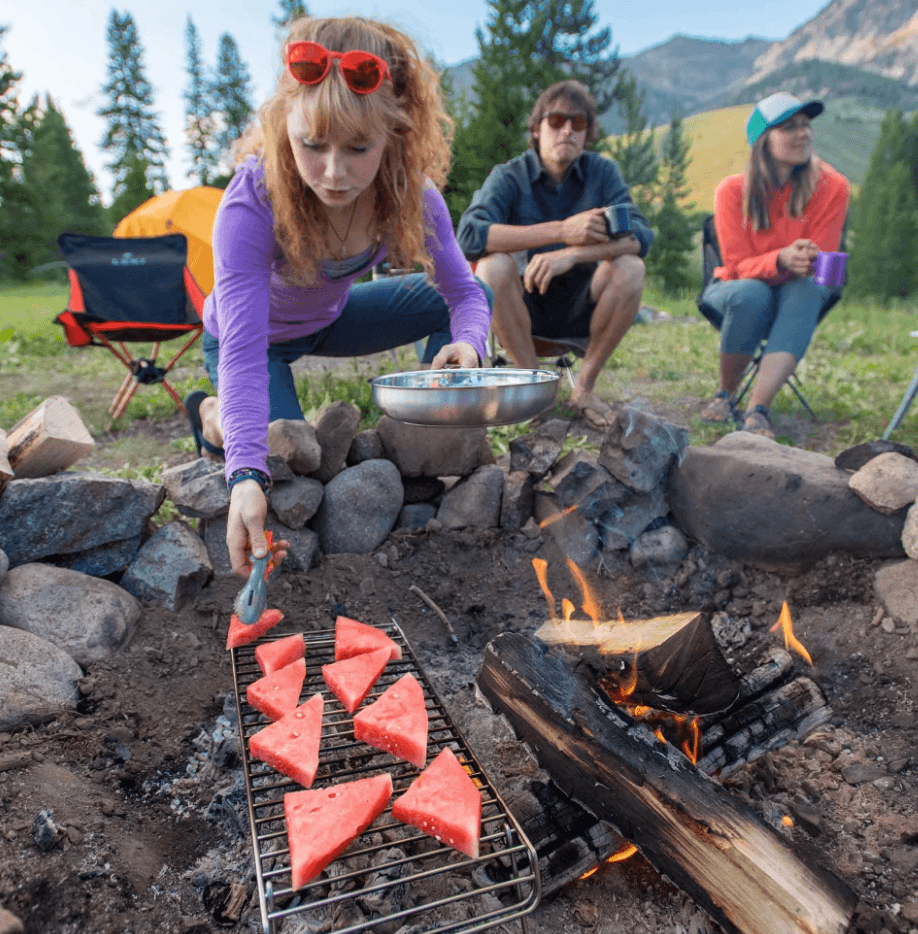 Campfire Grill With Folding Legs-3
