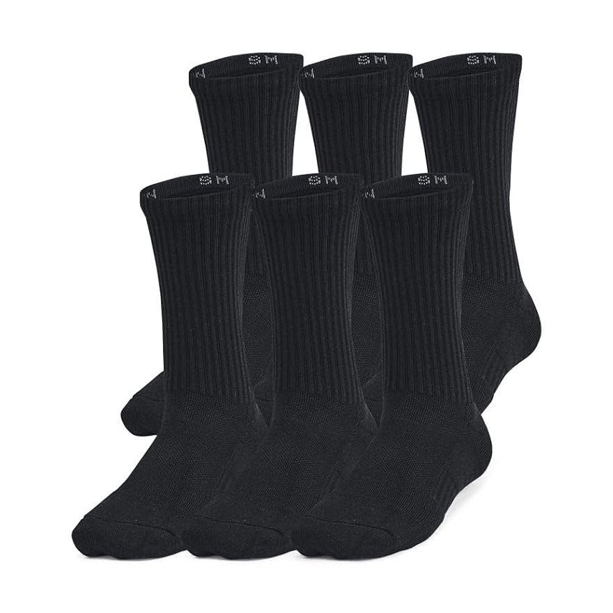 Training Cotton Crew 6PK-001-Noir/Noir/Blanc-1