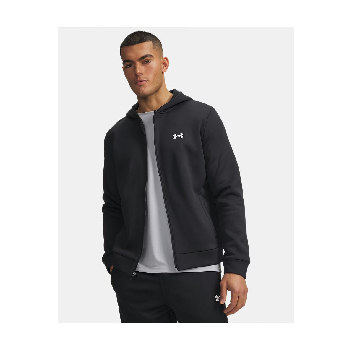 Armour Fleece-001-Black/White-1