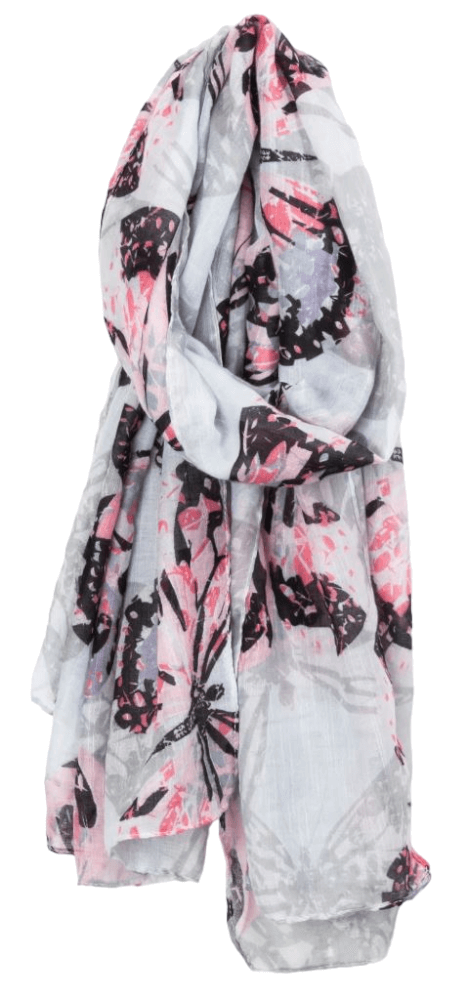 Lightweight Butterfly Print-BLU-Bleu-1