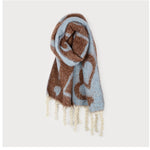Grand Foulard Chaud Avec Imprimé Couers et Franges-POW-Powder Blue-1