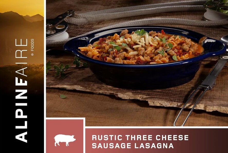 Rustic Three Cheese Sausage Lasagna-1