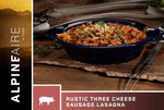 Rustic Three Cheese Sausage Lasagna-4