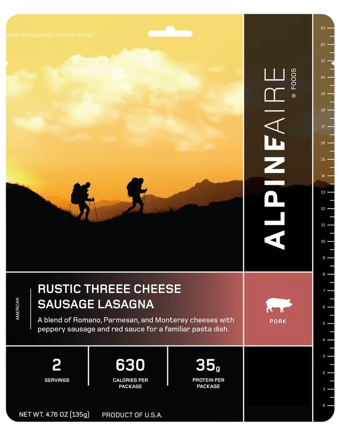 Rustic Three Cheese Sausage Lasagna-2