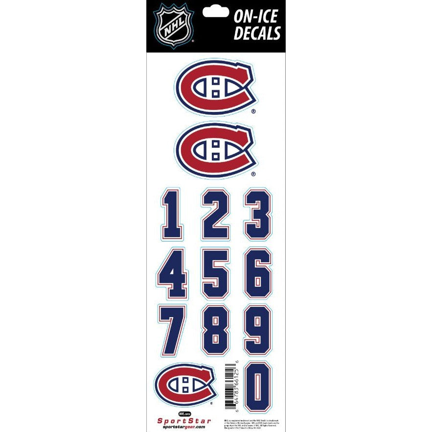 Décalque Pour Casque LNH-Canadiens-1