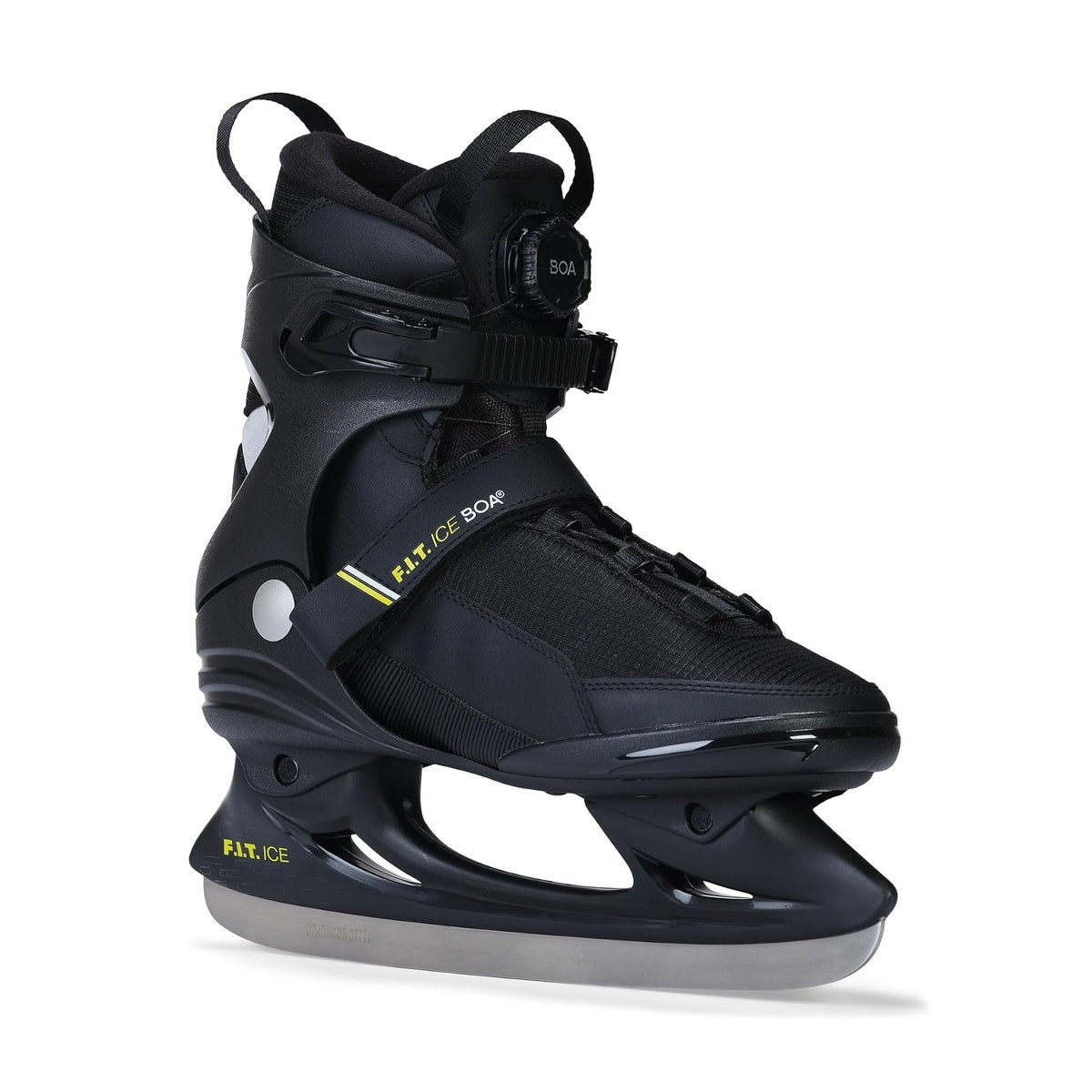 F.i.t. Ice BOA-Noir/Jaune Acide-1