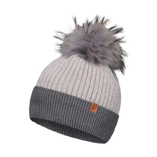 Fourrure Véritable-Gris/Gris Pâle-1