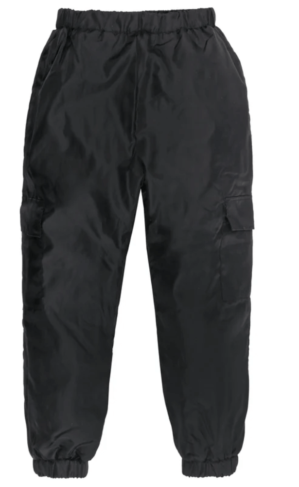 Pantalon Doublé EN Polaire-Black-1