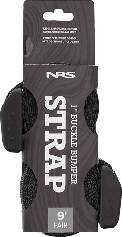 1" HD Strap Pair W/Buckle Bumber-Noir-1