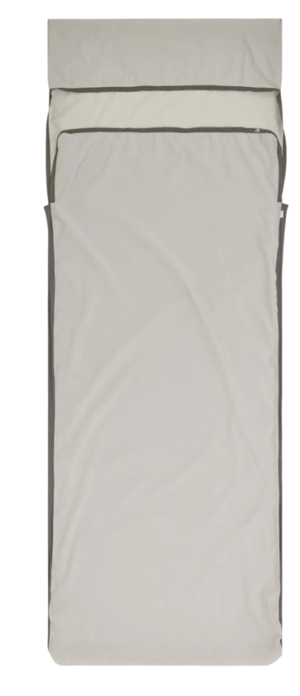 Silk Blend Liner Rect W/Pillow-Moonstruck Grey-1