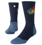 RUN Peaks Ribbed LT Crew-NVY-Navy-1