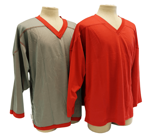 Gilet Pratique Réversible-Rouge-Gris-1