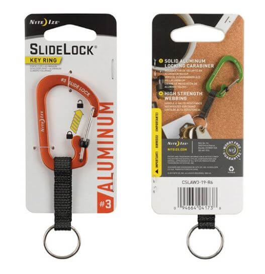 Slidelock KEY Ring Aluminum-19-Orange-1