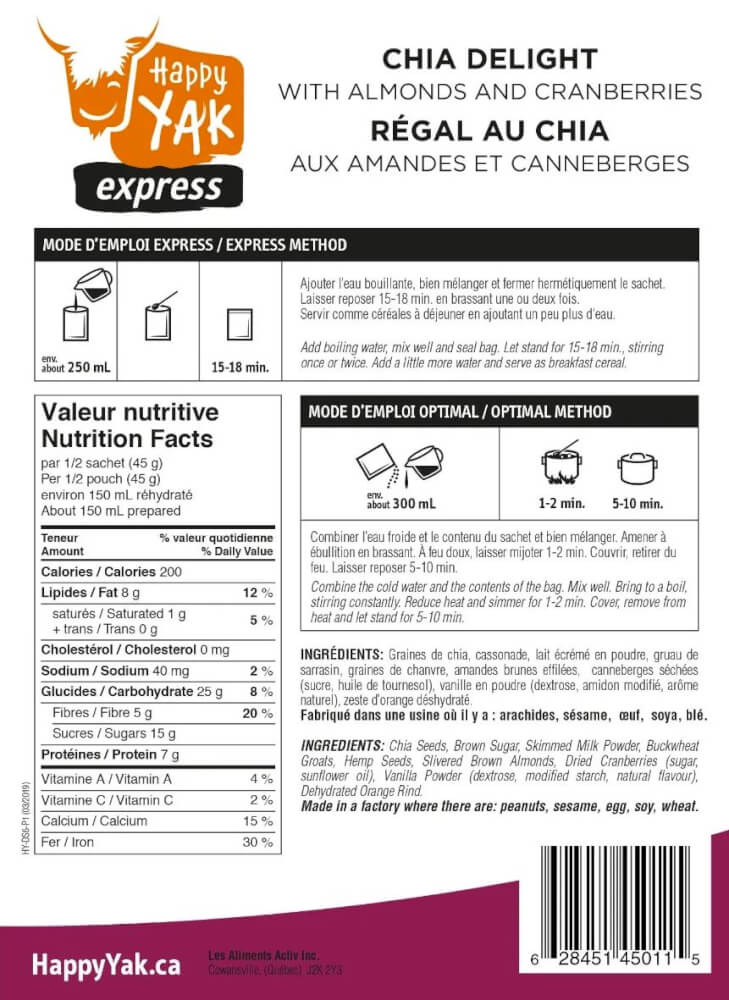 Régal AU Chia AUX Amandes ET Canneberges-6