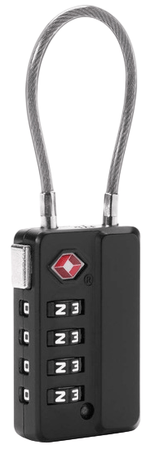 Cable 4-Dial TSA Lock-010-Noir-1