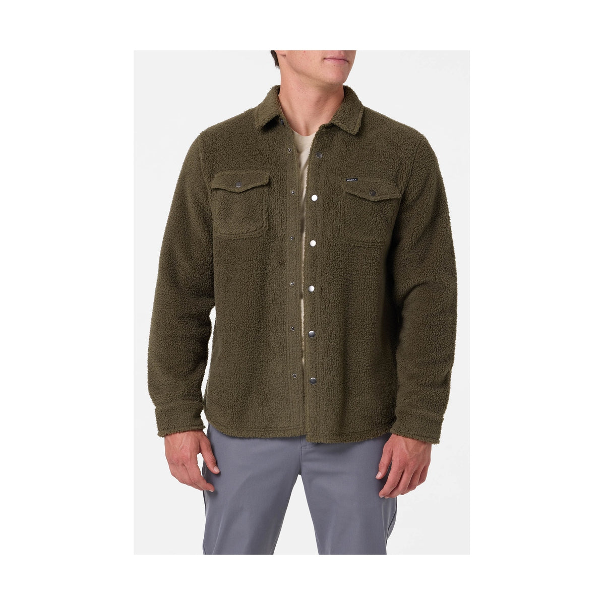 Chemise Manches Longues Glacier Solid High Pile HOMME